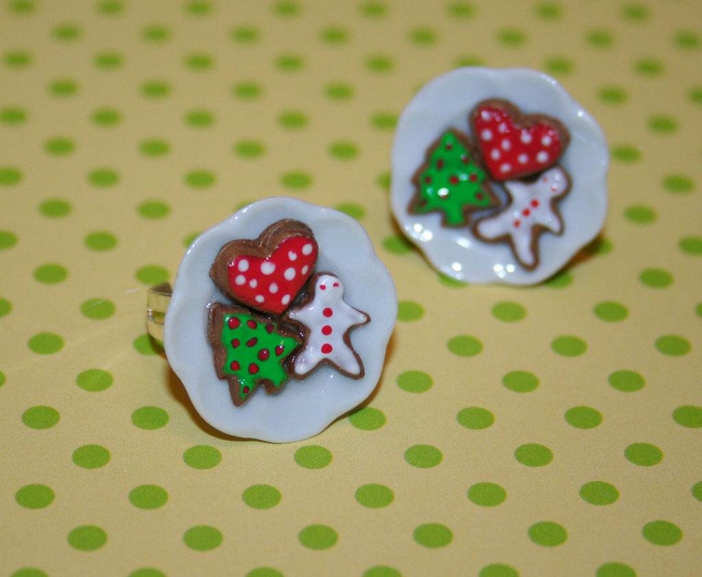 bague noel biscuits bijoux gourmands
