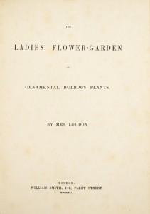Loudon-plantes-livre-illustré-ancien-rare Loudon titre 211x300 Les plantes à bulbes anglaises, par Jane Loudon