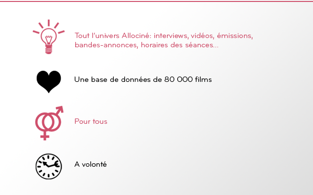 Allociné_recap Application Allociné en bref