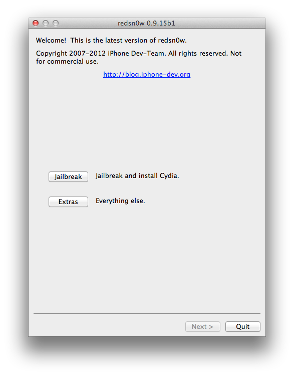 [Tuto Mac] Jailbreak iOS 6.0.1 (Semi-Tethered) pour iPhone 4 et 3GS avec Redsn0ws...