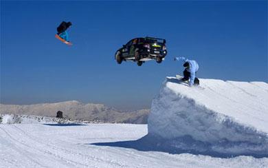 Séance snowboard Subaru