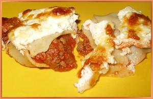 Cannellonis à la bolognaise et ricotta Cannellonis à la bolognaise et ricotta