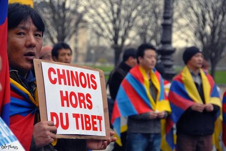 Manifestation à Paris contre la répression chinoise au Tibet - 4