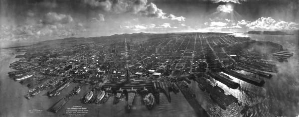 Panorama de San Francisco en ruines