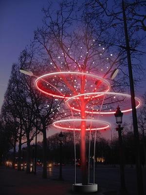 Illuminations des Champs-Elysées 2012 avec Diane Kruger