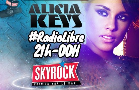 Evènement : Alicia Keys débarque lundi soir à Skyrock dans la Radio Libre