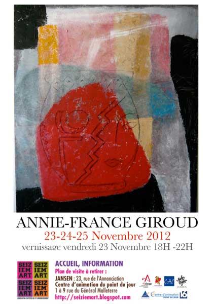 PEINTURE : ANNIE-FRANCE GIROUD