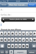 Copier-coller dans les e-mails avec iOS 6