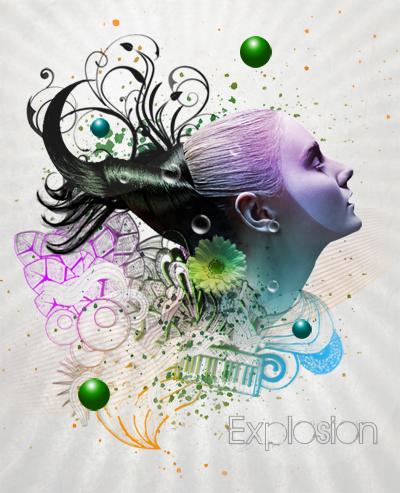 aperçu Mixed-media « Explosion »