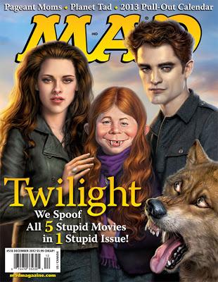 Twilight en couv de Mad : R-Pattz adore !