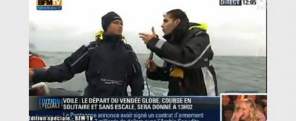 Vendée Globe: un caméraman de BFMTV vomit en direct (vidéo)