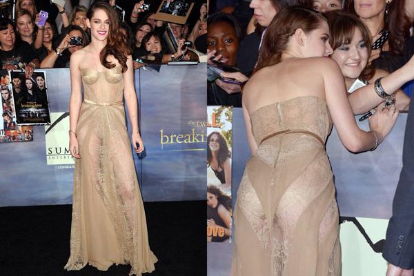 La nouvelle robe très transparente de Kristen Stewart