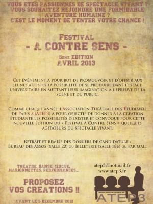 Proposez vos créations à l’ATEP3 Proposez vos créations à l’ATEP3