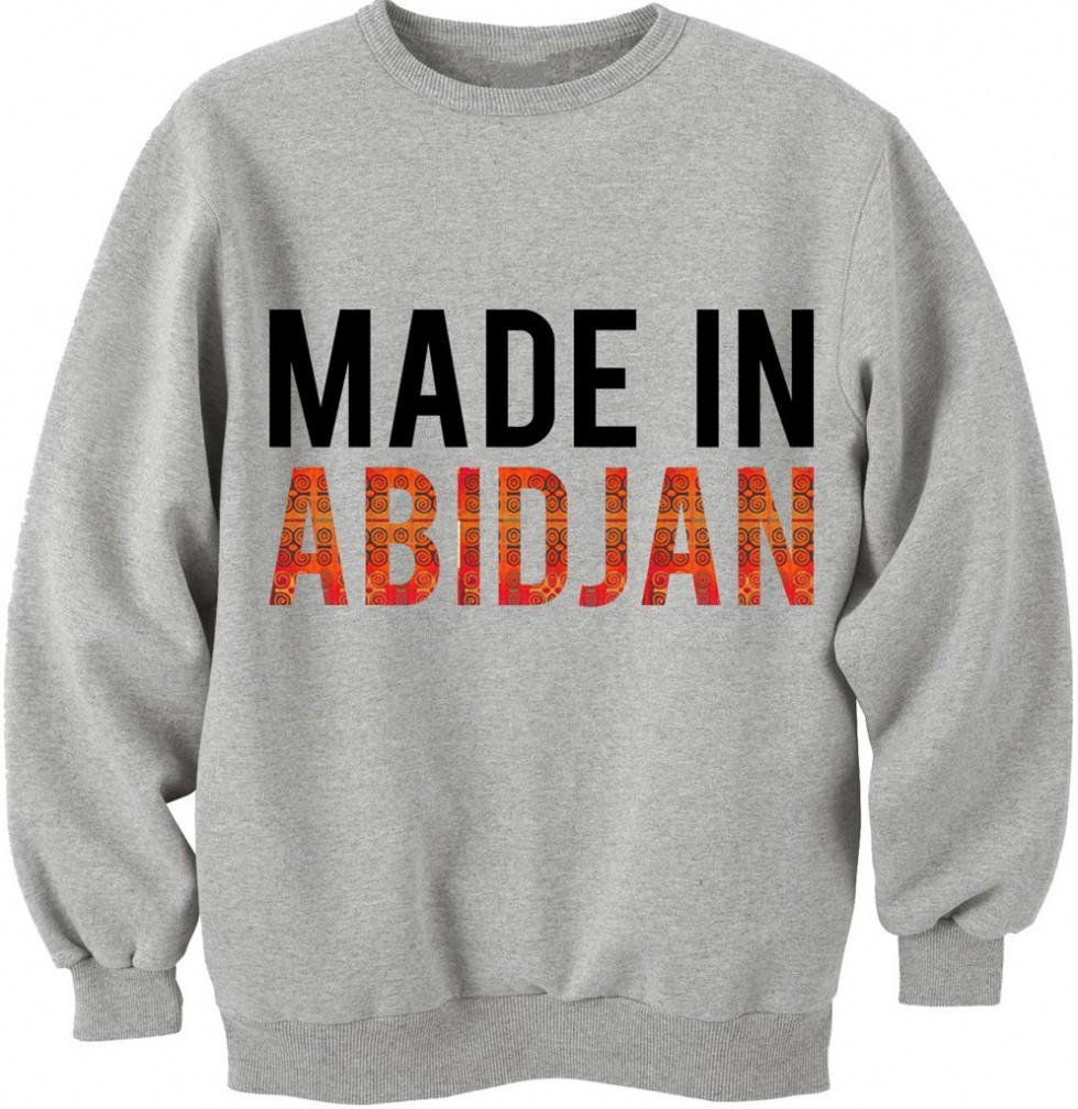 Shopping: sweats & t-shirts “Made In” (Bamako, Kinshasa, Douala, Dakar etc) en édition limitée.