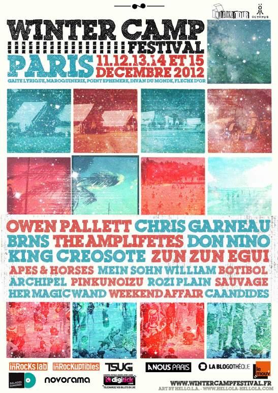 Winter Camp Festival - du 11 au 15 décembre 2012 à Paris