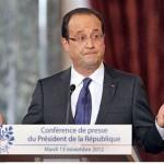 Première conférence de François Hollande