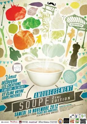 Mange ta soupe si tu veux grandir ! Samedi 10 Novembre Amoureusement Soupe 2e édition Place des Abbesses vous venez ???