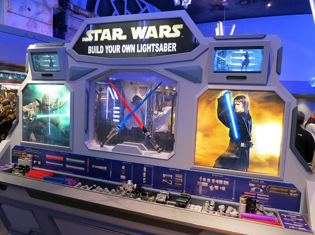 Build Your Own Star Wars Lightsaber at Disneyland