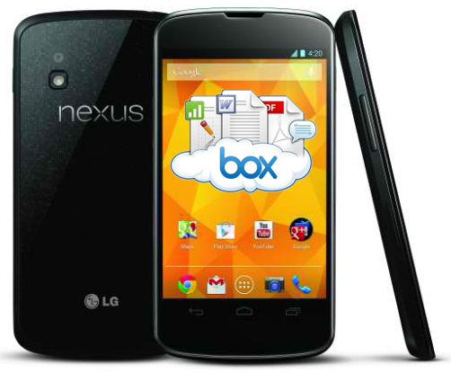 Nexus 4 – 50 Go dans le cloud gratuit avec Box