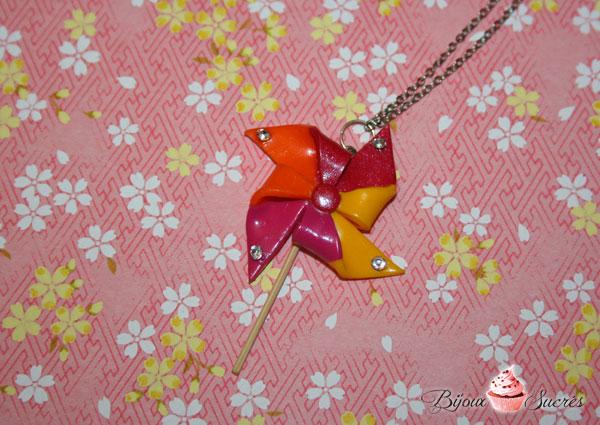 moulin à vent fimo création en pâte polymère