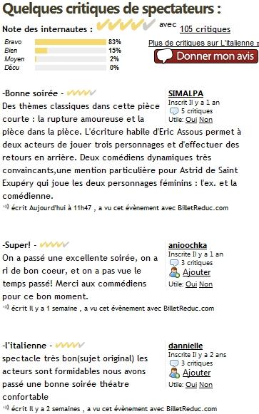 critiques-italienne L’Italienne – Vous aller craquer pour elle…