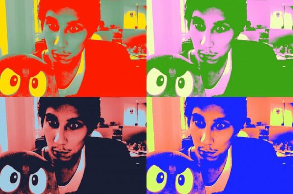 Photo booth warhol filter