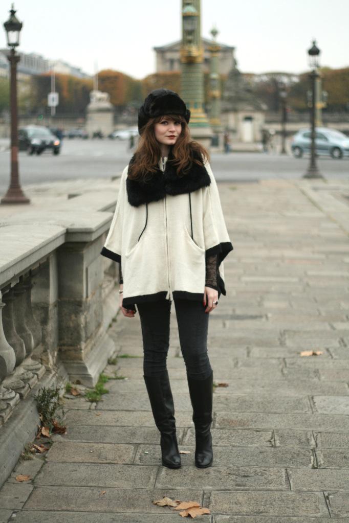 tenue cape blanche chapka Ouchanka