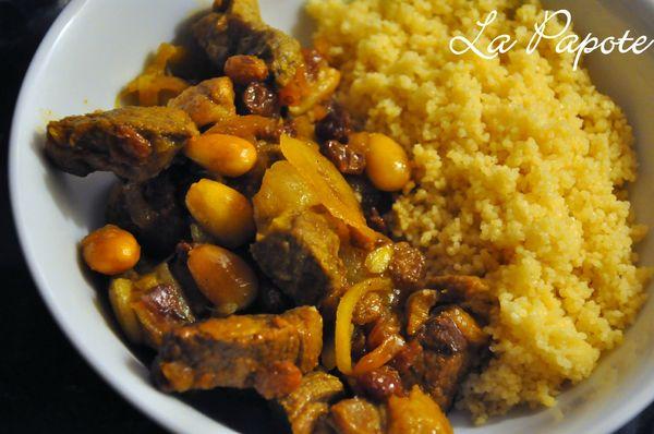 Recette de la semaine - épisode 174 Tajine agneau amandes raisins secs