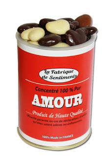 Offrez des chocolats originaux : 100% Pur Bonheur ou Pur Amour
