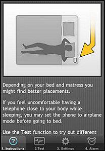 iphone position Comment se réveiller autrement : Sleep Cycle