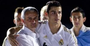 José Mourinho et Cristiano Ronaldo du Real Madrid