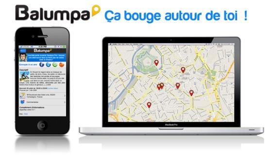 Application BALUMPA: trouvez où sortir grâce à l'application Android