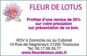 Remise de 20% chez Fleur de Lotus! Remise de 20% chez Fleur de Lotus!