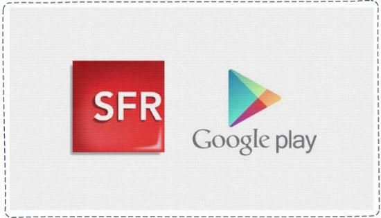 Paiement des applications Google Play à travers sa facture SFR