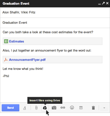 google drive gmail Google Drive s’intègre à Gmail : envoyez des pièces jointes gigantesques à vos correspondants