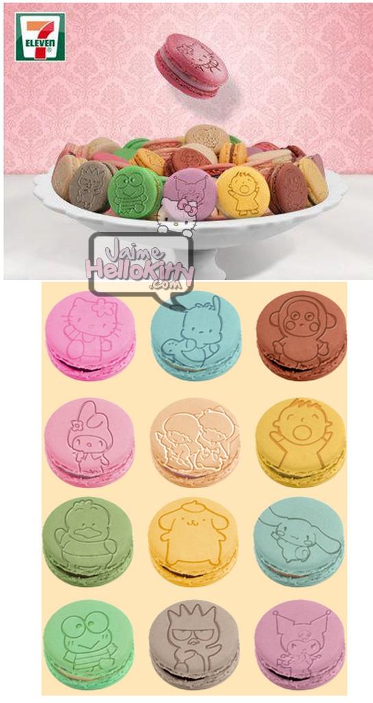 Les macarons Sanrio de 7 Eleven Hong Kong http://www.jaimehellokitty.com/images/Articles18/macaronsSANRIOHK.jpg