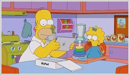 Quand Homer Simpson essaye l'iPad...