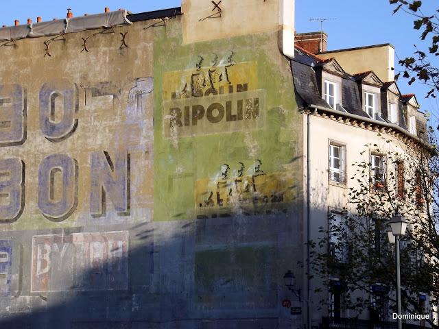 Publicité peinte Rennes  mur peint