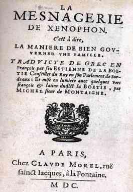LA BOETIE,MICHEL DE MONTAIGNe,1600,