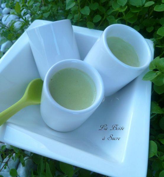 Pana cotta à l'avocat et vanille Pana cotta avocat vanille