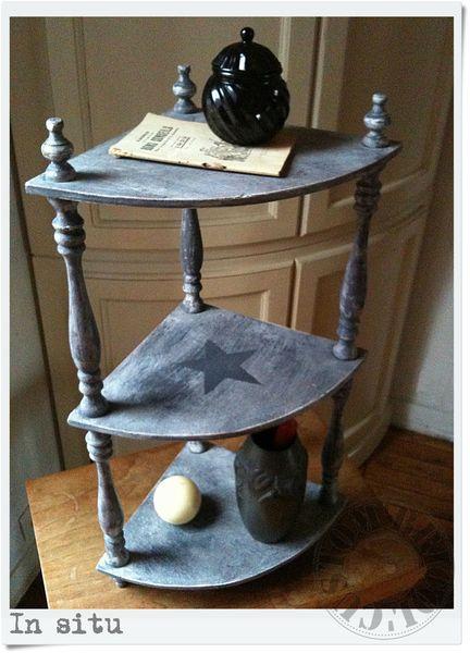 Gris à tous les étages étagère d'angle - In situ