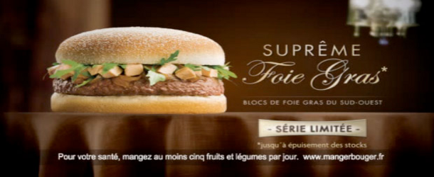 Le Burger au foie gras revient chez Quick