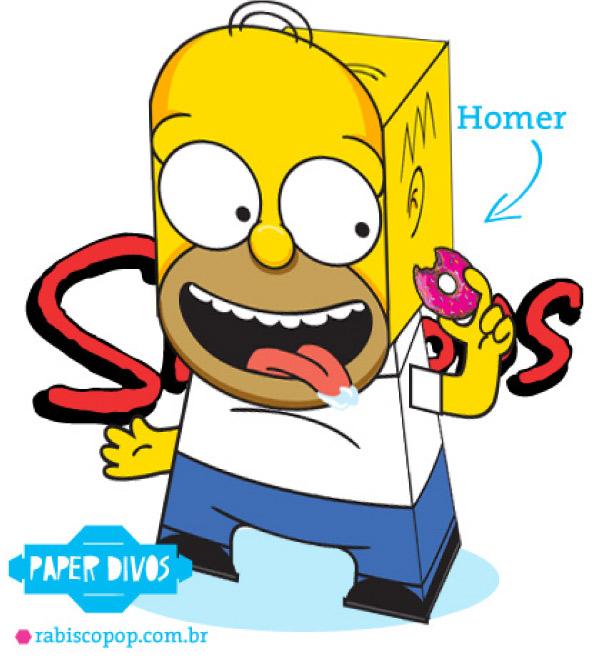 Homer Simpson en papertoy (^^)