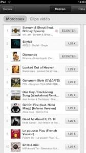 itunes 168x300 Scream & Shout 1er dans le classement iTunes France