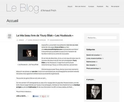 Site web : le nouveau blog d’Arnaud Frich