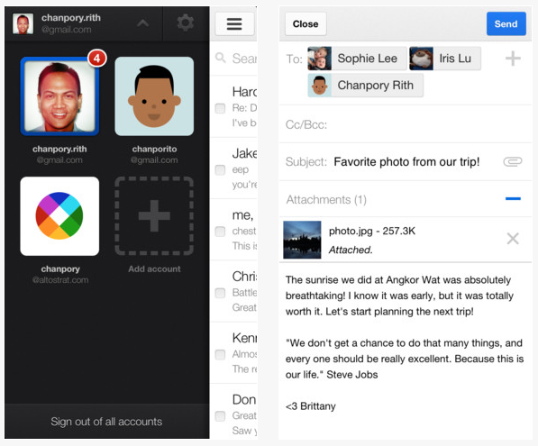 Gmail 2.0 de sortie pour iPhone et iPad