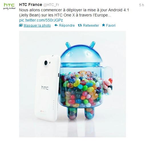 HTC - Le dragibus 4.1 bientôt pour votre One X