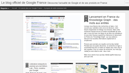 Le blog officiel de Google France