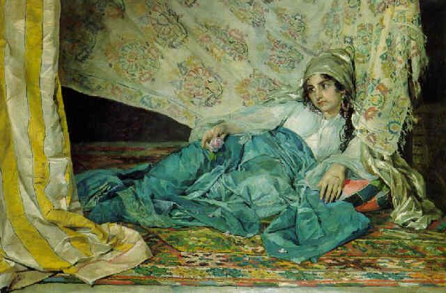 Odalisque Aquarellistes espagnols d’hier – Partie 3 Luis Anglada-Pinto, Gustavo Bacarisas y Podesta, Juan Belda Morales, José Benlliure Gil, José Benlliure Ortiz, Mariano Bertuchi Nieto, Gonzalo Bilbao Martinez, José de Cala Y Moya