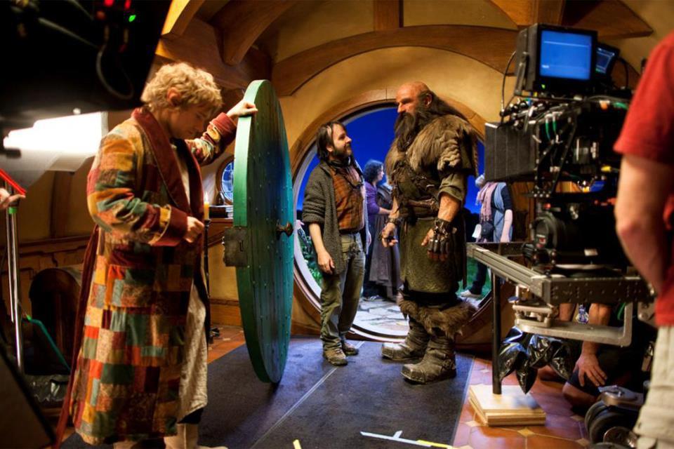 Le film Bilbo Le Hobbit en plein tournage